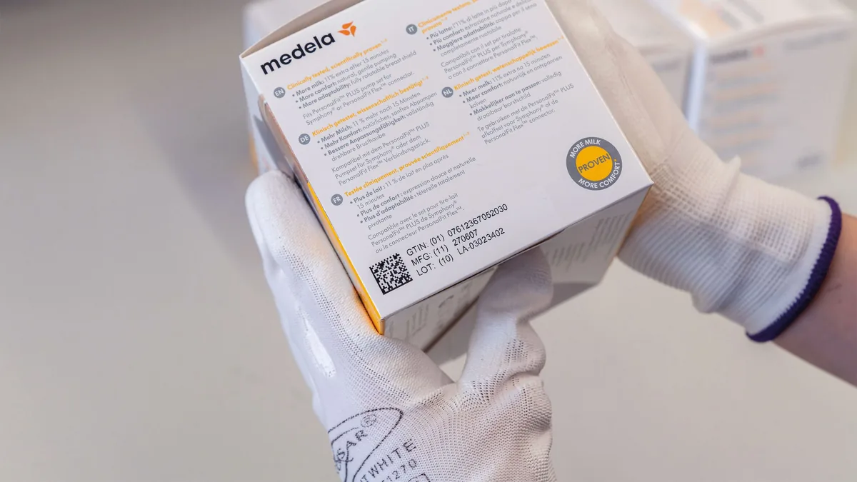 2D code printed by the Markoprint X1JET HP Standard on medication packaging