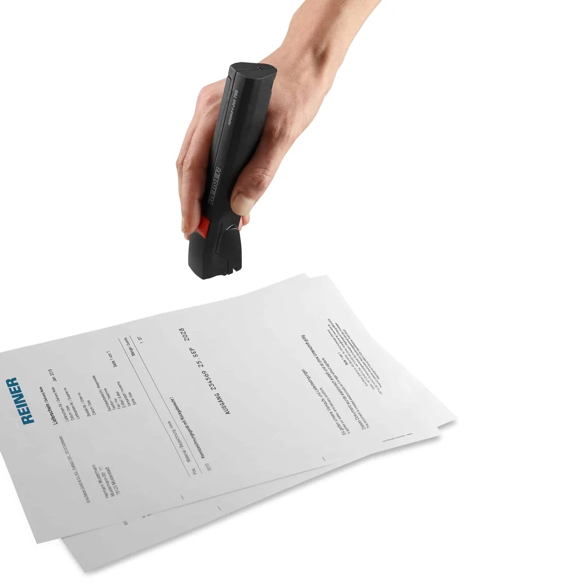 REINER speed-i-Jet 798 marking a delivery note